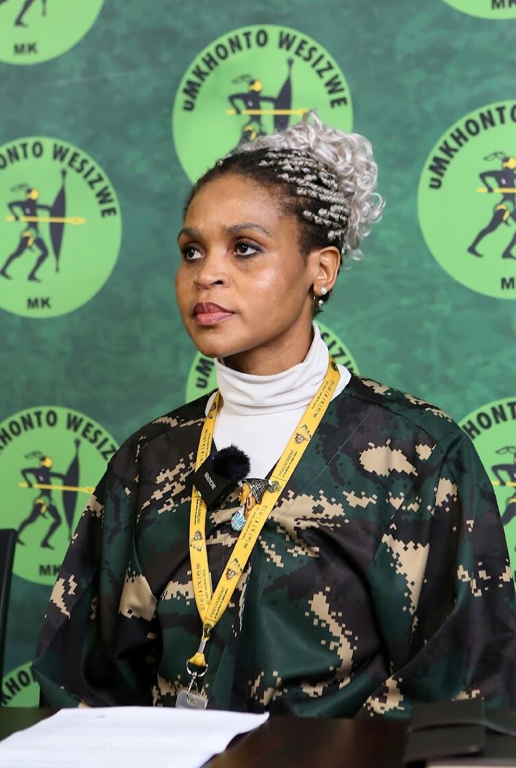 Chief whip of the MK Party, Colleen Makhubele.